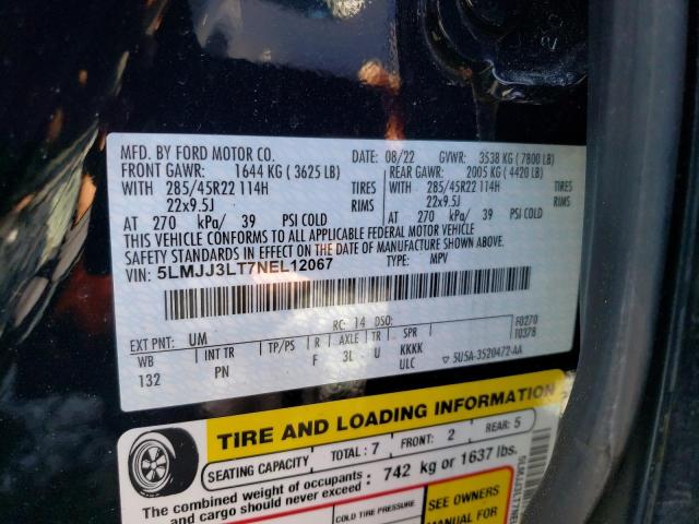 2022 LINCOLN NAVIGATOR - 5LMJJ3LT7NEL12067