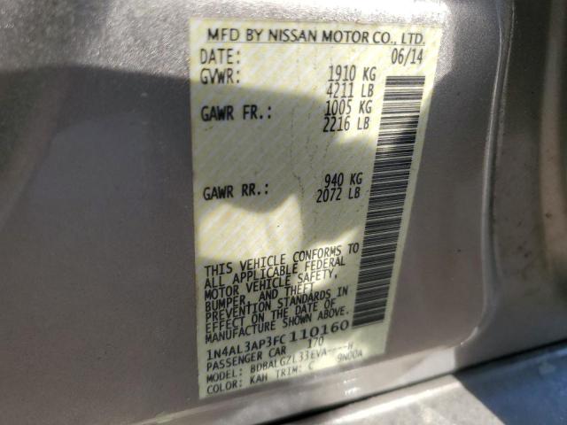 2015 NISSAN ALTIMA 2.5 - 1N4AL3AP3FC110160