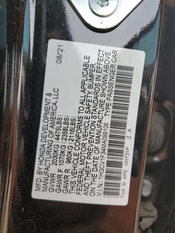 2021 HONDA ACCORD SPO - 1HGCV1F34MA099106