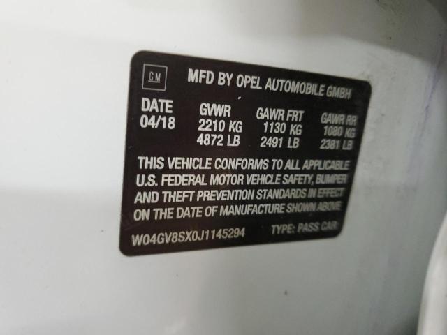 2018 BUICK REGAL TOUR W04GV8SX0J1145294