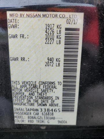 2017 NISSAN ALTIMA 2.5 - 1N4AL3AP4HN338465