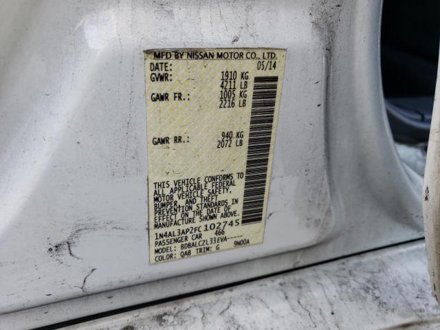 2015 NISSAN ALTIMA 2.5 - 1N4AL3AP2FC102745