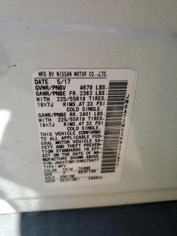 2017 NISSAN ROGUE S - JN8AT2MV3HW270477