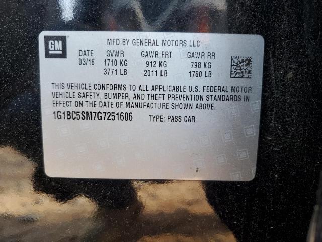2016 CHEVROLET CRUZE LS - 1G1BC5SM7G7251606