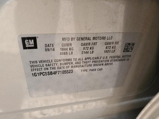 2015 CHEVROLET CRUZE - 1G1PC5SB4F7105523