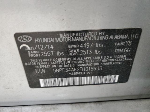 2015 HYUNDAI SONATA SPO - 5NPE34AF2FH018633