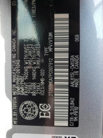 2023 LEXUS RX 350H BA 2T2BBMCA7PC007912