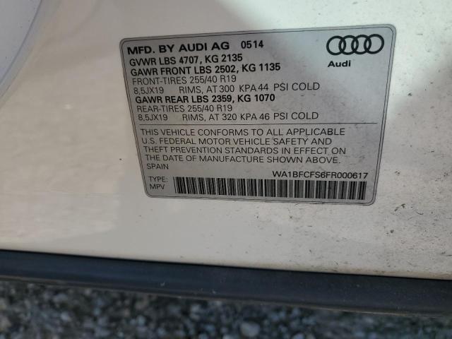 2015 AUDI Q3 PREMIUM - WA1BFCFS6FR000617