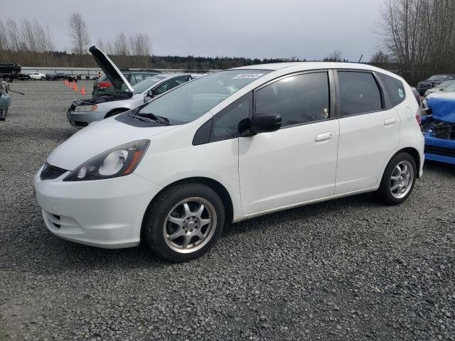 HONDA FIT 2009 white  gas JHMGE88279S057106 photo #1