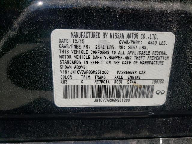 2016 INFINITI Q50 BASE JN1CV7AR8GM251200