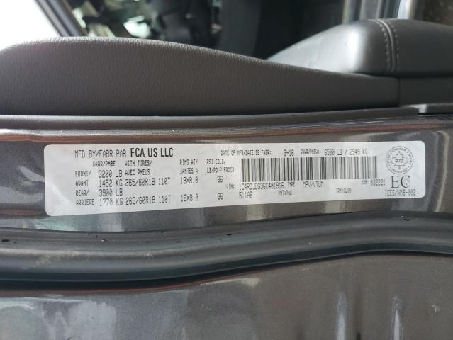 2016 DODGE DURANGO LI 1C4RDJDG3GC401916