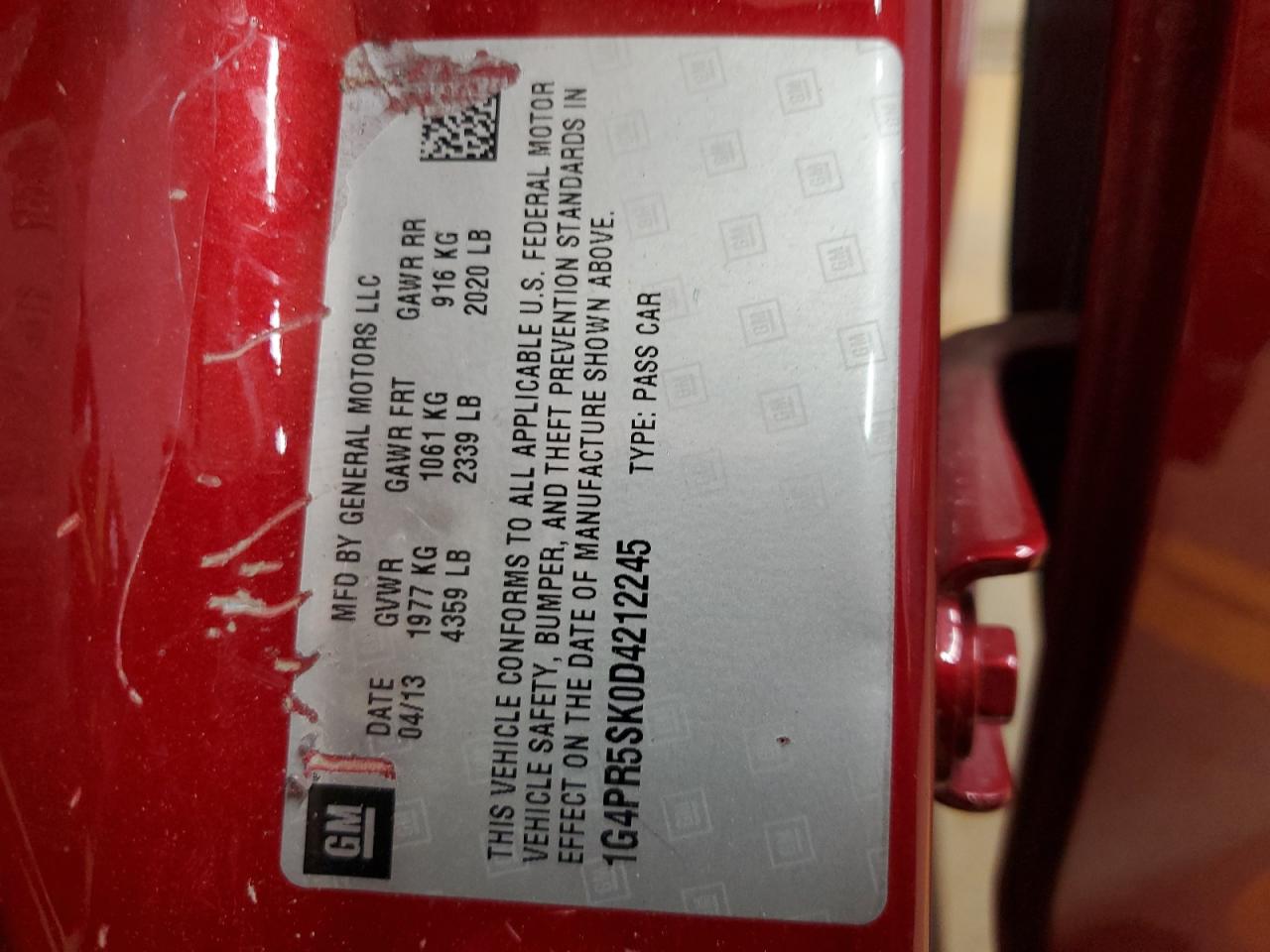 BUICK VERANO CONVENIENCE