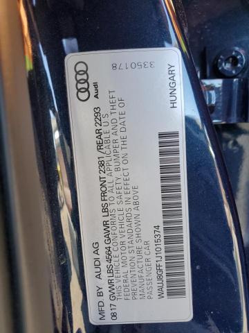2018 AUDI A3 PREMIUM - WAUJ8GFF1J1015374