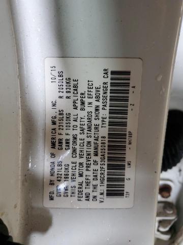 2016 HONDA ACCORD SPO - 1HGCR2F53GA050818