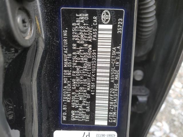 2016 TOYOTA CAMRY LE - 4T1BF1FK1GU253591