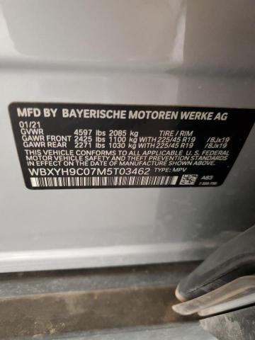 2021 BMW X2 SDRIVE2 WBXYH9C07M5T03462