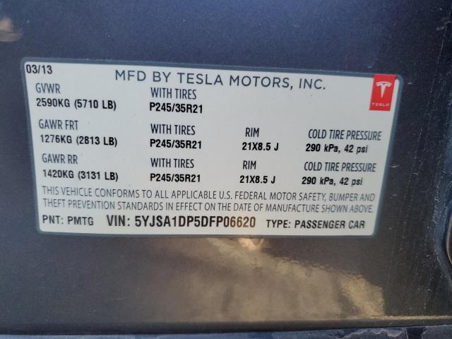 2013 TESLA MODEL S - 5YJSA1DP5DFP06620