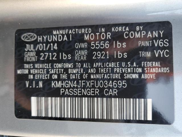 2015 HYUNDAI GENESIS 5. KMHGN4JFXFU034695