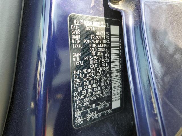 2015 NISSAN JUKE S - JN8AF5MV7FT550541
