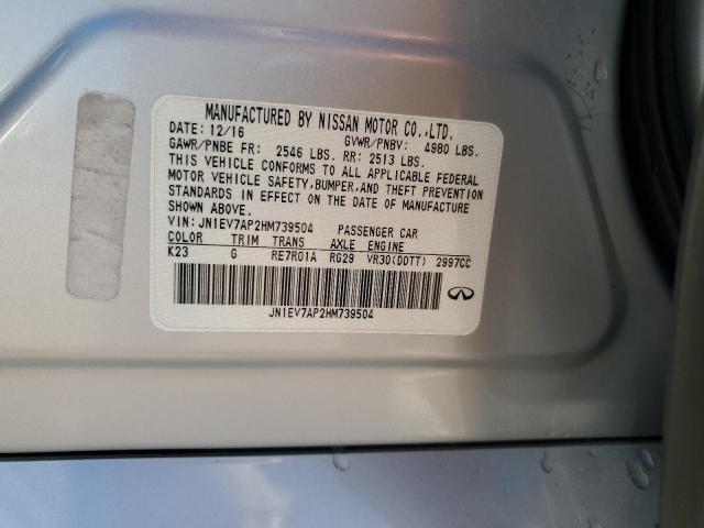 2017 INFINITI Q50 PREMIU - JN1EV7AP2HM739504