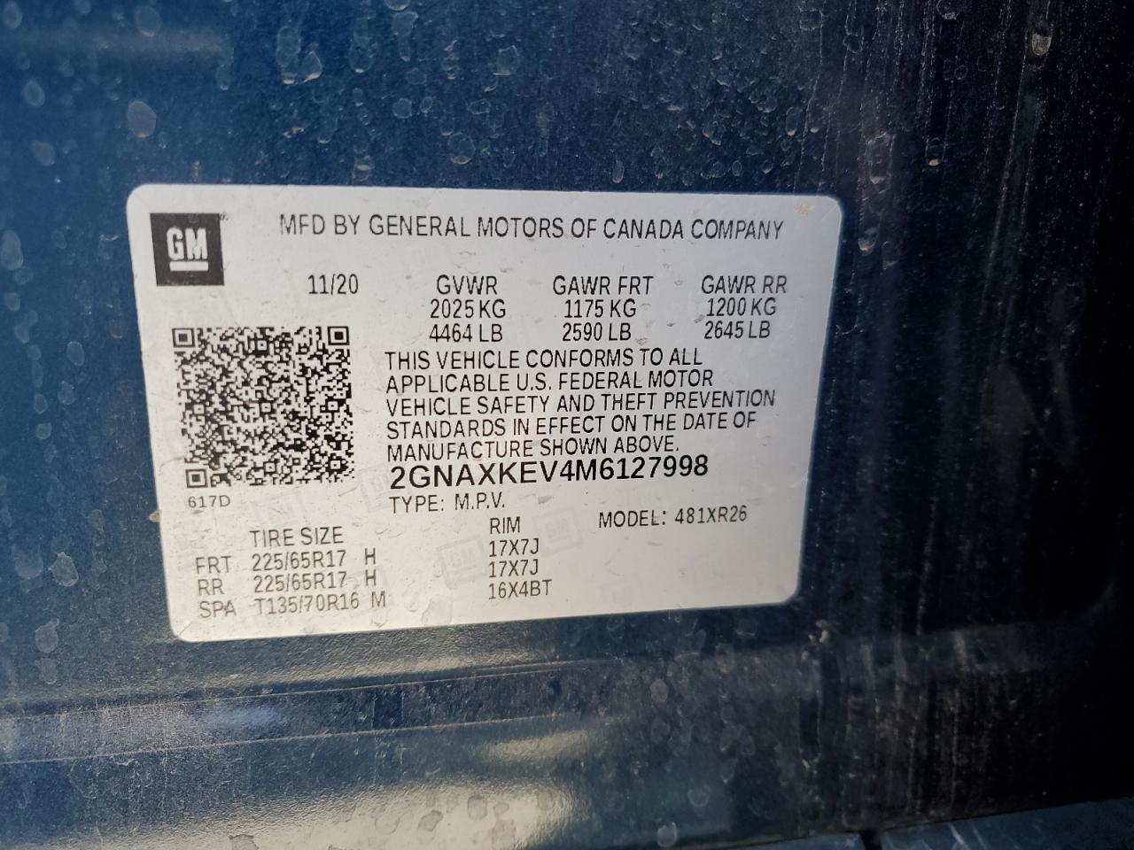 CHEVROLET EQUINOX LT