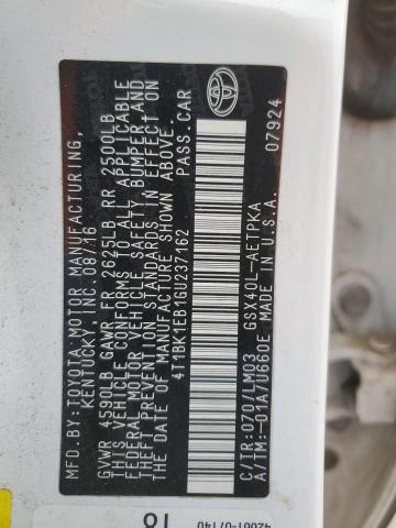 2016 TOYOTA AVALON XLE - 4T1BK1EB1GU237162