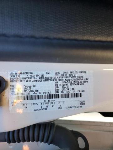 2017 FORD FOCUS SEL - 1FADP3H26HL294699