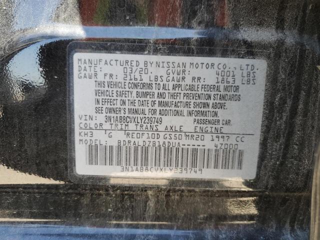 2020 NISSAN SENTRA SV - 3N1AB8CVXLY239749