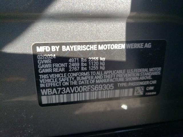 2024 BMW 430XI GRAN - WBA73AV00RFS69305
