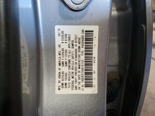 2016 HONDA ACCORD LX 1HGCR2F35GA187032