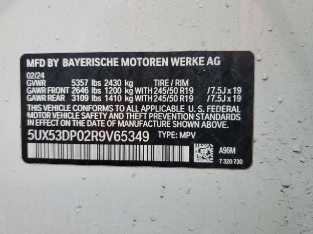 2024 BMW X3 XDRIVE3 - 5UX53DP02R9V65349