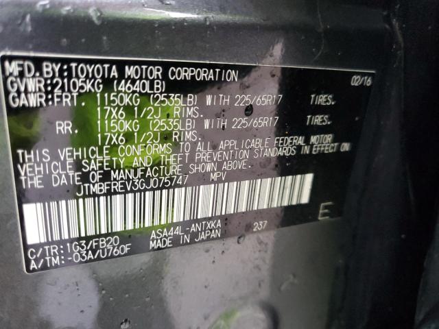 2016 TOYOTA RAV4 LE - JTMBFREV3GJ075747