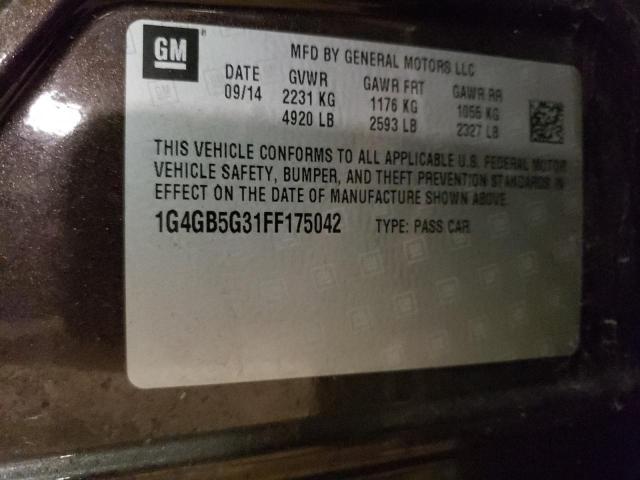 2015 BUICK LACROSSE - 1G4GB5G31FF175042