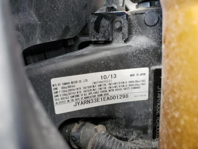 2014 YAMAHA FZ09 JYARN33E1EA001298