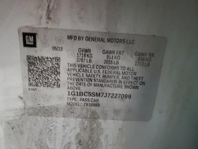 2018 CHEVROLET CRUZE LS - 1G1BC5SM7J7227099