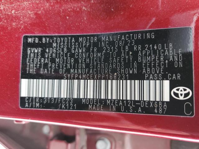 2023 TOYOTA COROLLA SE - 5YFP4MCEXPP168231