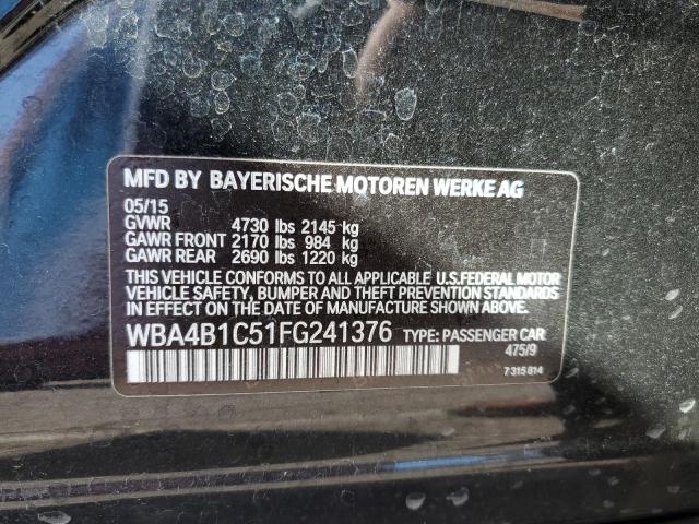 2015 BMW 435 I GRAN WBA4B1C51FG241376