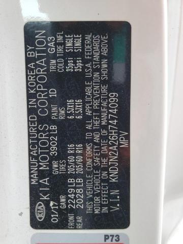 2017 KIA SOUL - KNDJN2A26H7474099