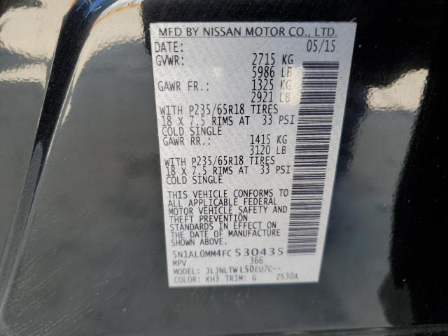 2015 INFINITI QX60 - 5N1AL0MM4FC530435