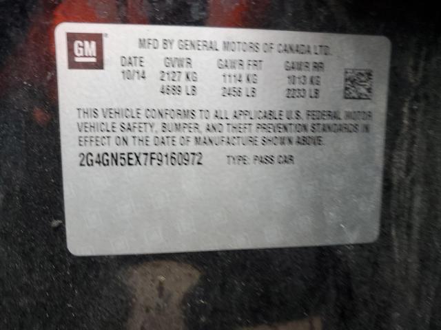 2015 BUICK REGAL PREM 2G4GN5EX7F9160972