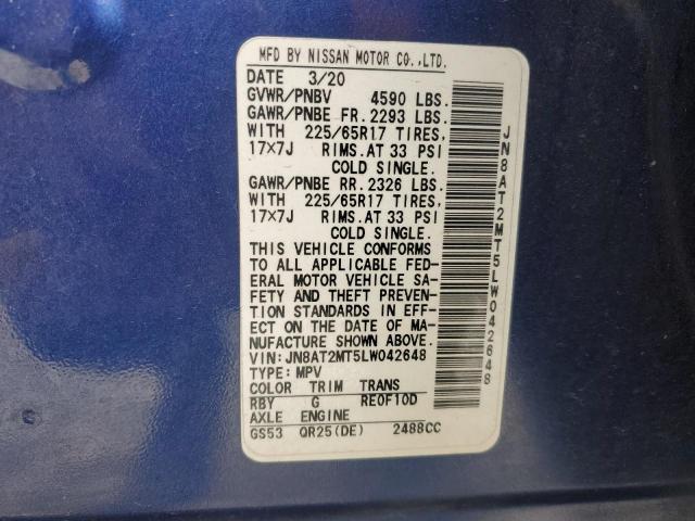 JN8AT2MT5LW042648 2020 NISSAN ROGUE