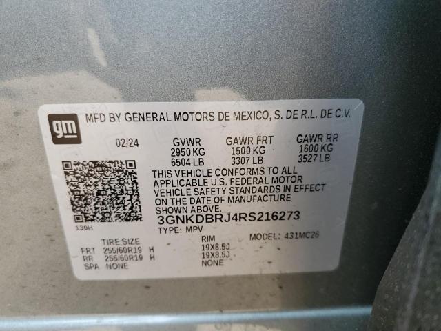 2024 CHEVROLET BLAZER 2LT - 3GNKDBRJ4RS216273