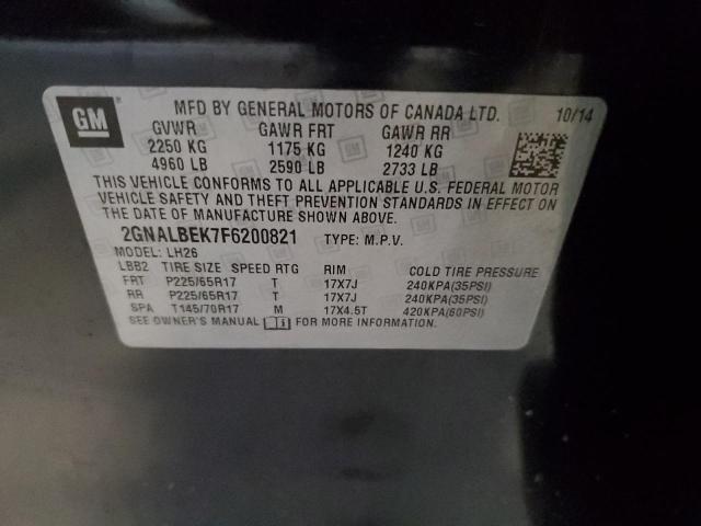 2015 CHEVROLET EQUINOX LT - 2GNALBEK7F6200821