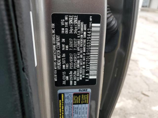 2016 HYUNDAI SANTA FE S - 5XYZTDLB1GG329443