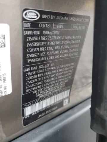 2018 LAND ROVER RANGE ROVE - SALWV2SV3JA196875