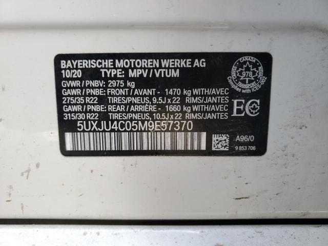 2021 BMW X5 M50I 5UXJU4C05M9E57370