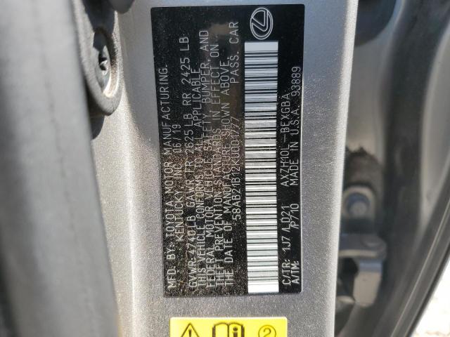 2019 LEXUS ES 300H 58AB21B12KU001777