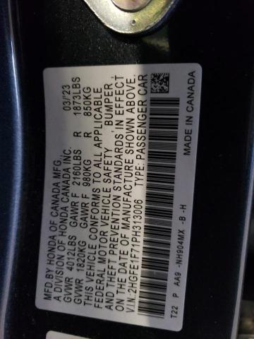 2HGFE1F71PH313006 2023 HONDA CIVIC