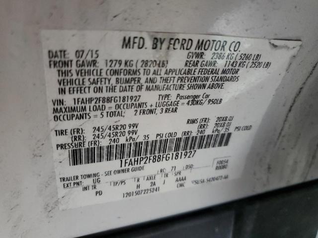 2015 FORD TAURUS LIM - 1FAHP2F88FG181927