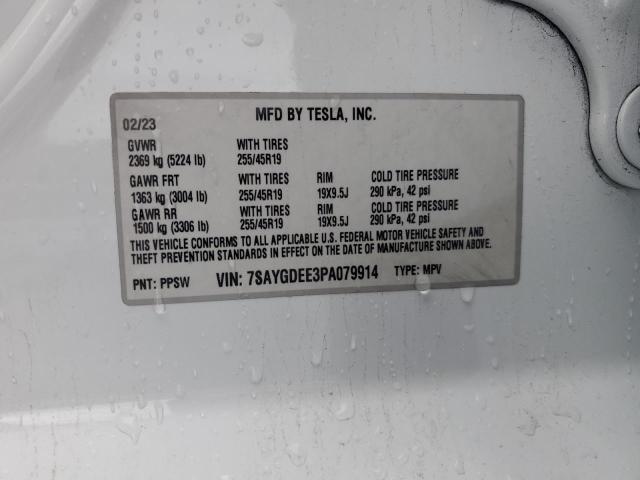 2023 TESLA MODEL Y - 7SAYGDEE3PA079914